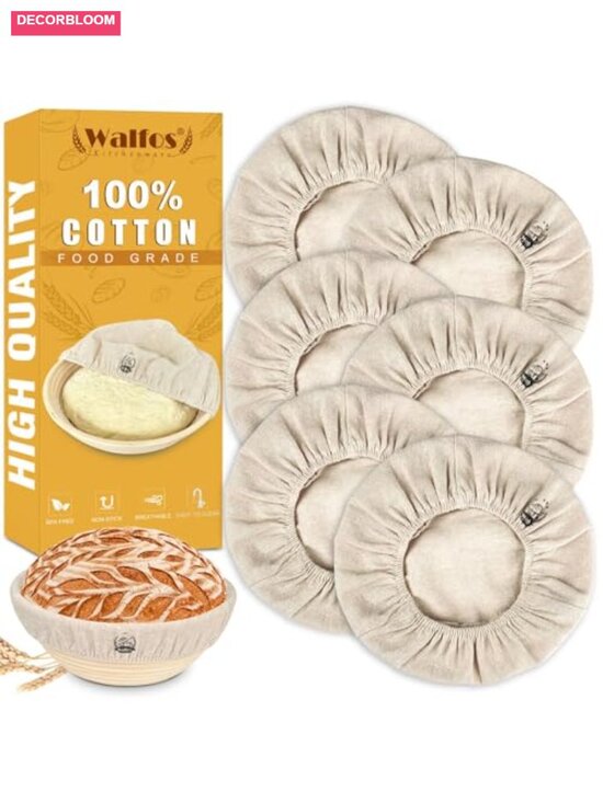 Other - 6 Pcs 9 Inch Bread Proofing Liner Cloth Natural Rattan Banneton Baking Dough